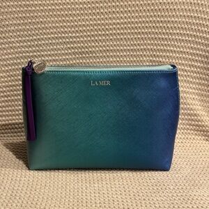 La Mer Gradient Blue and Green Cosmetic Bag